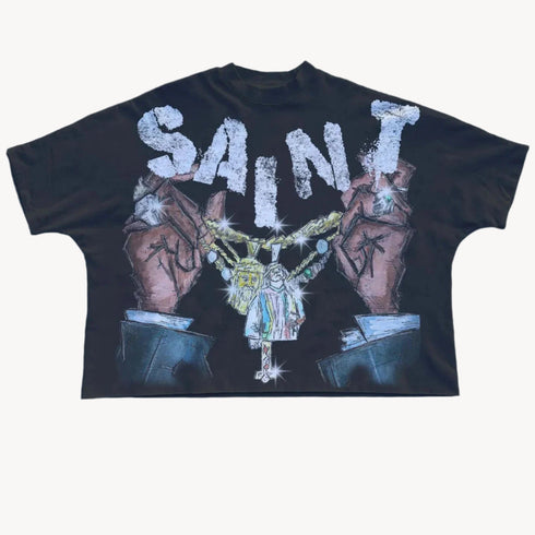 Y2K Punk Graphic Tee – Oversized Harajuku Streetwear T-Shirt